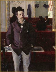 Bir kafede, 1880. by Gustave Caillebotte