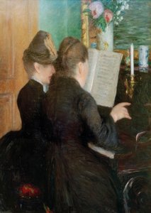 piyano dersi by Gustave Caillebotte
