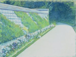Sebze Bahçesi Duvarı, Yerres by Gustave Caillebotte