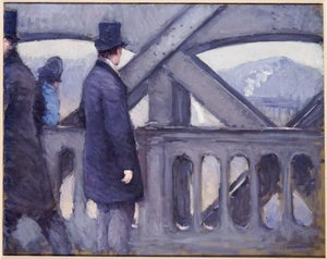 Avrupa Köprüsü, 1876 by Gustave Caillebotte