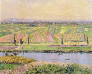 Argenteuil Tepelerinden Gennevilliers Ovası, 1888 by Gustave Caillebotte