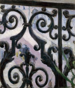 Balkondan manzara - Balkondan manzara - Gustave Caillebotte (1848-1894) tablosu by Gustave Caillebotte