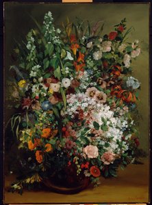 Vazoda Çiçek Buketi by Gustave Courbet