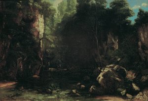 gölgeli dere by Gustave Courbet
