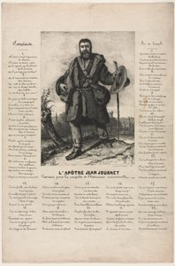Jean Journet Evrensel Uyumun Fethi için Ayrılıyor by Gustave Courbet
