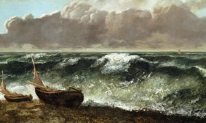 Le Vague, c.1869/70 (tuval üzerine yağlı boya) by Gustave Courbet