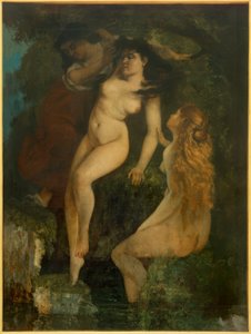 Üç Yıkananlar by Gustave Courbet