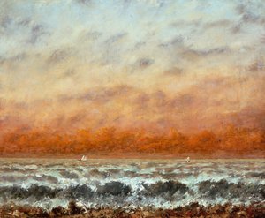 Deniz (tuval üzerine yağlı boya) by Gustave Courbet