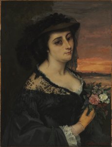 Bayan L... (Laure Borreau) by Gustave Courbet