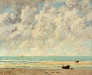 Durgun deniz. 1869 by Gustave Courbet