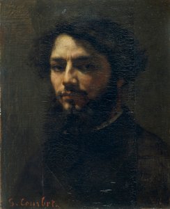 Otoportre, c. 1850. by Gustave Courbet