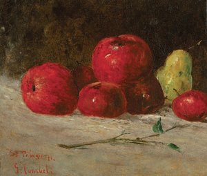 Natürmort, elmalar ve armutlar, 1871 by Gustave Courbet