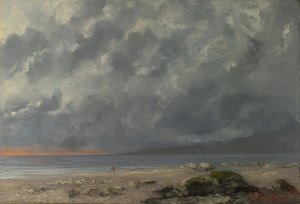 Plaj müziği. 1874 by Gustave Courbet