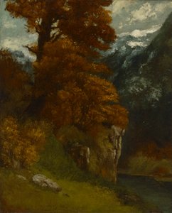The Glen at Ornans (Banks of the Doubs; by Gustave Courbet
