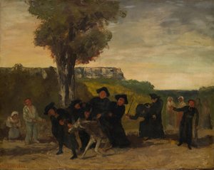 Toplantıdan Dönüş, 1863 by Gustave Courbet