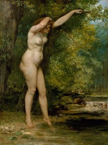 Genç Yıkanan by Gustave Courbet