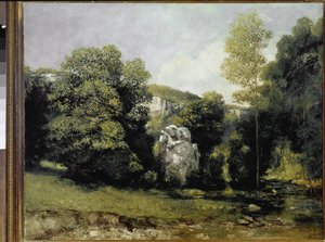 Breme nehrinin görünümü (tuval üzerine yağlı boya by Gustave Courbet