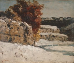 Kış Manzarası, 1865-70 by Gustave Courbet
