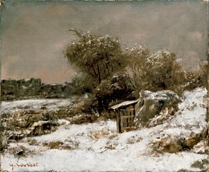 Kış Manzarası, 1855 sonrası by Gustave Courbet