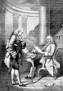 Anne Robert Jacques Turgot bir referans mektubu alırken, 1898.