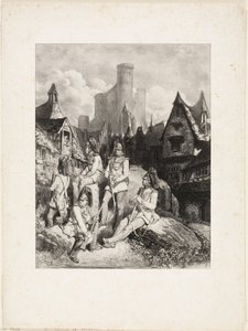 Bir Grup Avusturyalı Muhafız by Gustave Dore