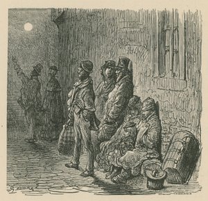 Londra hayatından bir sahne by Gustave Dore