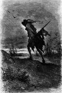 Theophile Gautier (1811-1872) tarafından Kaptan Fracasse. Gustave Dore