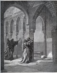 Tutsak hikayesi. Tutsağın Zoraide ile babasının bahçesinde ilk karşılaşması - Miguel Cervantes