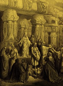 Cyrus, gemileri tapınağa geri yükler. - Kutsal Kitap by Gustave Dore