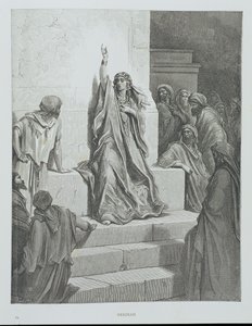Deborah, Ettlin tarafından kazınmış, c.1868 by Gustave Dore