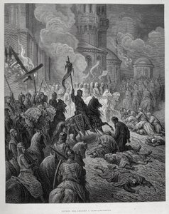 Gustave Doré tarafından Dördüncü Haçlı Seferi sırasında Haçlıların Konstantinopolis