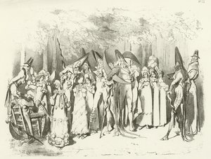 Dizin 1798 Altında Moda. Incroyables (gravür) by Gustave Dore