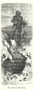 Ağacı Kökünden Söküyor (gravür) by Gustave Dore