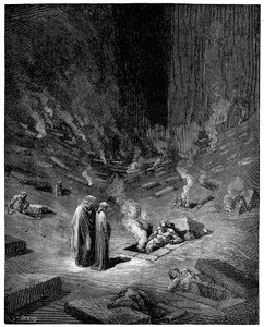 Cehennem: Dis şehri, yeraltı dünyasının Roma tanrısı, 1863 by Gustave Dore