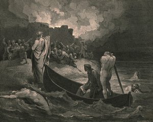 Onlara hangi şartları önerdiğini duyamadım, c1890. by Gustave Dore