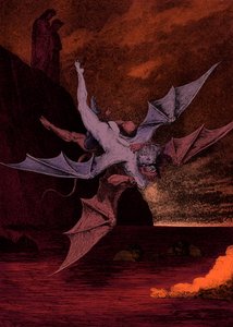 Dante'nin İlahi Komedya - Cehennem (La Divina Commedia, L'Inferno) için İllüstrasyonu by Gustave Dore