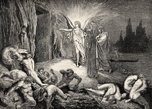 Dante'nin İlahi Komedya - Cehennem (La Divina Commedia, L'Inferno) için İllüstrasyonu by Gustave Dore