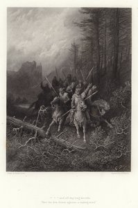 Alfred Tennyson tarafından Vivien için illüstrasyon by Gustave Dore