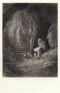 Alfred Tennyson tarafından Vivien için illüstrasyon by Gustave Dore