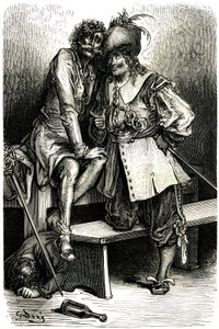Kaptan Fracasse için İllüstrasyon by Gustave Dore