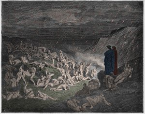 Inferno, Canto 14 : Ateş yağmurunda işkence gören vahşi, Dante Alighieri