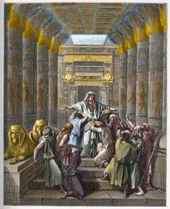 Joseph İsrail Patriği - Joseph kardeşleri tarafından tanındı - Joseph kardeşleri tarafından tanındı - Gustave Dore (1832-1883) tarafından "The Bible illustree" gravürü - "" The Dore Bible" dan gravür by Gustave Dore