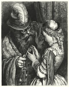 Mavi Sakal; Mavi Sakal (gravür) by Gustave Dore