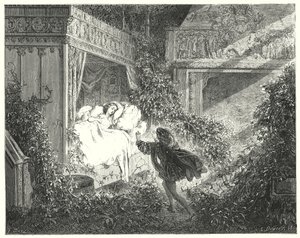 Uyuyan güzel; Uyuyan Güzel (gravür) by Gustave Dore