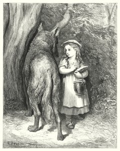 Le Petit Şaperon Rouge; Kırmızı Başlıklı Kız by Gustave Dore
