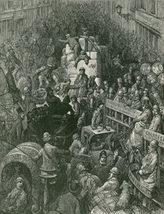 Londra sokak sahnesi by Gustave Dore