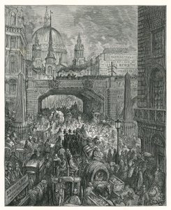 Ludgate Tepesi (gravür) by Gustave Dore