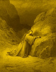Tövbe eden günahkar Mecdelli Meryem - İncil by Gustave Dore