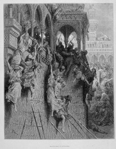 Birinci Haçlı Seferi Sırasında Antakya Katliamları - gravür Gustave Doré by Gustave Dore