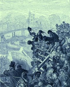 Oxford ve Cambridge tekne by Gustave Dore